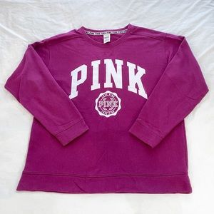 PINK Crew Neck Plum